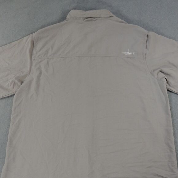 Habit Mens UPF Shirt Large Grey SPF Sun Protect Outdoor Solar Factor Performance - Picture 9 of 10